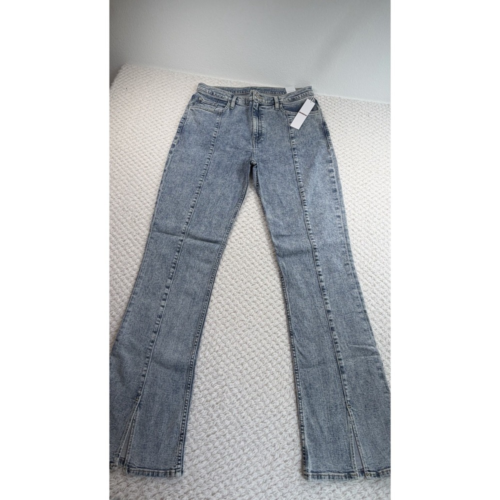 NWT Hudson Barbara High-Rise Bootcut Jean w/ Slit Hem Color caliber $195 Size 32